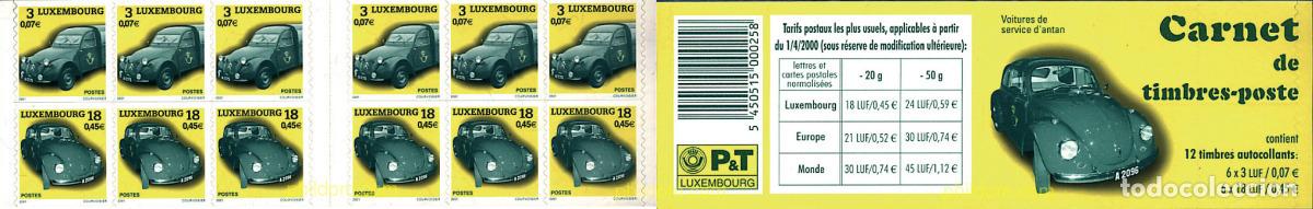 Sellos: 2244 MNH LUXEMBURGO 2001 COCHES