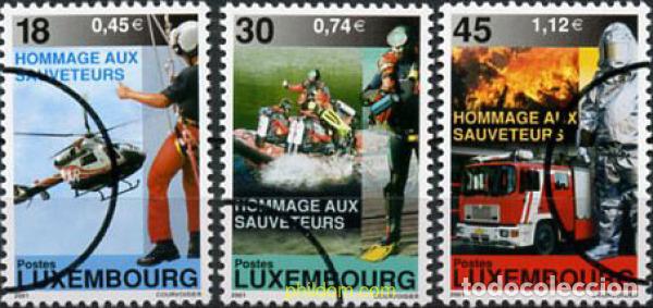 Sellos: 188774 MNH LUXEMBURGO 2001 EN HOMENAJE A LOS SOCORRISTAS