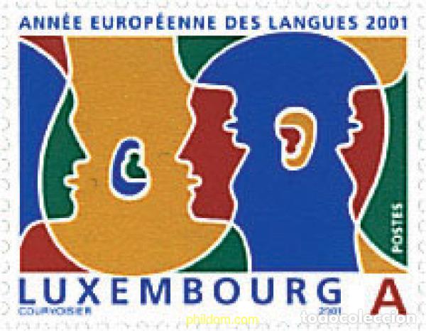 Sellos: 81310 MNH LUXEMBURGO 2001 A&Ntilde;O EUROPEO DE LOS LENGUAJES
