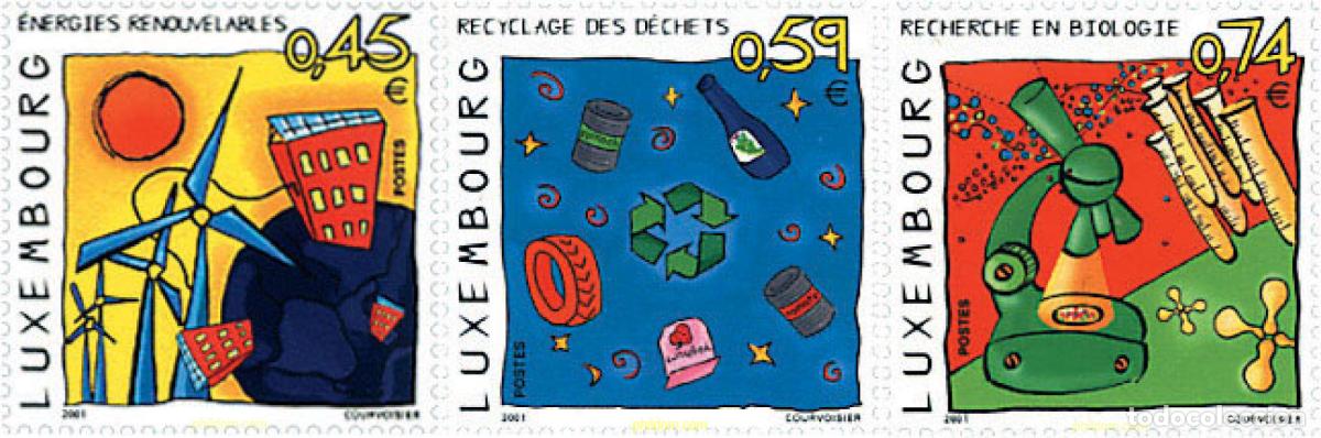 Sellos: 81311 MNH LUXEMBURGO 2001 HACIA EL FUTURO