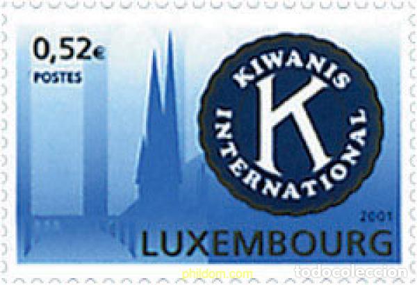 Sellos: 81315 MNH LUXEMBURGO 2001 KIWANIS INTERNATIONAL