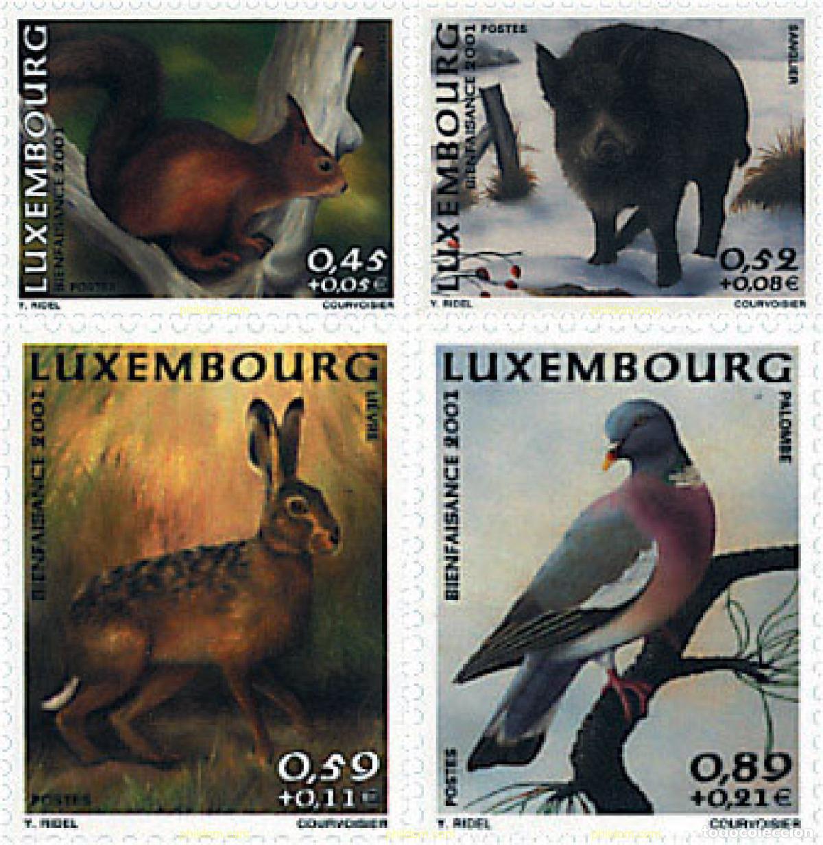 Timbres: 81314 MNH LUXEMBURGO 2001 FAUNA