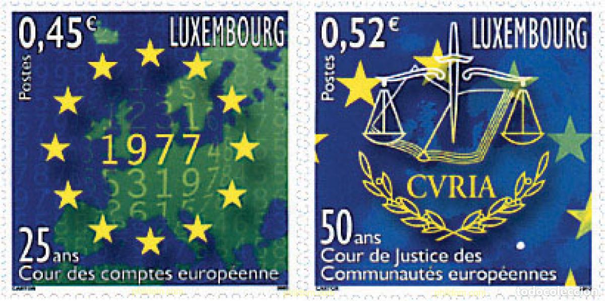 Sellos: 89356 MNH LUXEMBURGO 2002 INSTITUCIONES EUROPEAS EN LUXEMBURGO