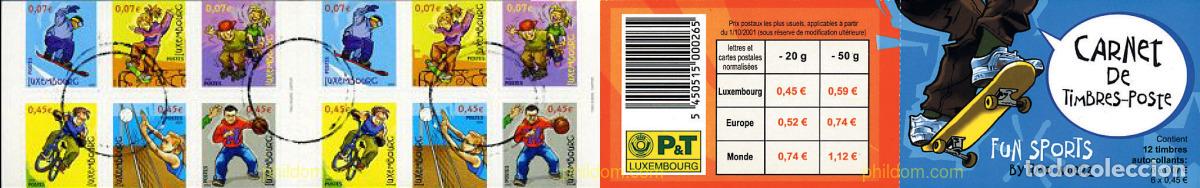 Sellos: 188786 MNH LUXEMBURGO 2002 DEPORTES DIVERTIDOS
