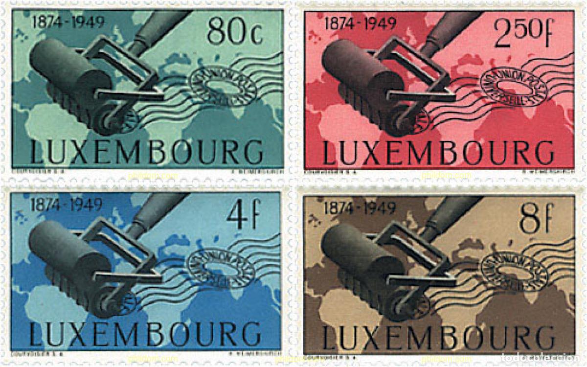 Briefmarken: 97253 MNH LUXEMBURGO 1949 75 ANIVERSARIO DE LA UPU