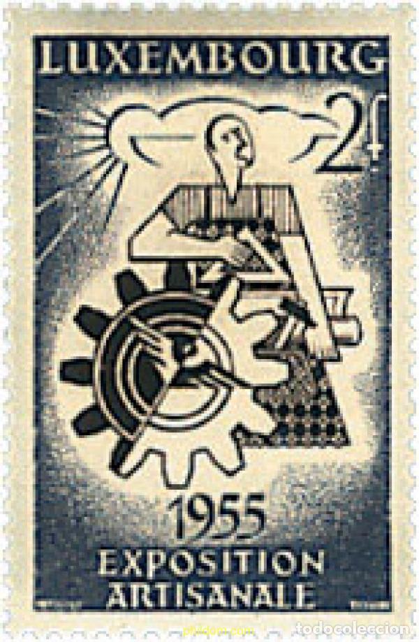 Sellos: 97269 MNH LUXEMBURGO 1955 EXPOSICION NACIONAL DE ARTESANIA