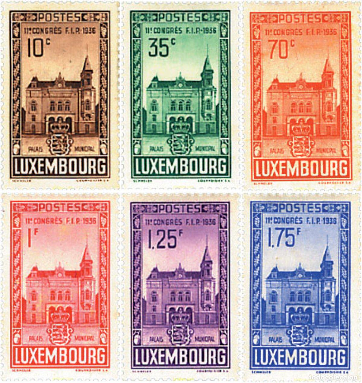 Sellos: 339407 HINGED LUXEMBURGO 1936 11 CONGRESO DE LA FEDERACION INTERNACIONAL DE FILATELIA