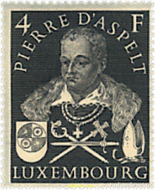 Sellos: 339442 MNH LUXEMBURGO 1953 700 ANIVERSARIO DEL NACIMIENTO DE PIERRE DE ASPELT