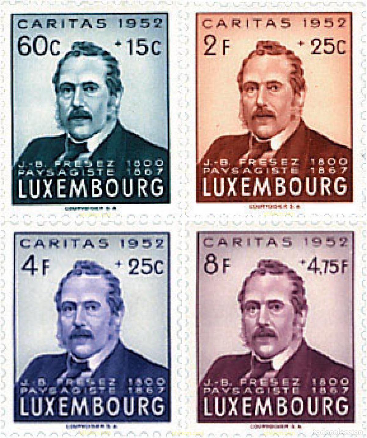 Briefmarken: 200860 HINGED LUXEMBURGO 1952 CARITAS. EFIGIE DE JEAN-BAPTISTE FRESEZ