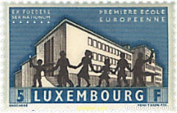 Francobolli: 200873 HINGED LUXEMBURGO 1960 INAUGURACION DE LA PRIMERA ESCUELA EUROPEA