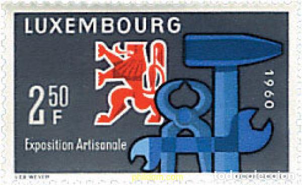 Francobolli: 97308 MNH LUXEMBURGO 1960 2 EXPOSICION NACIONAL DE ARTESANIA