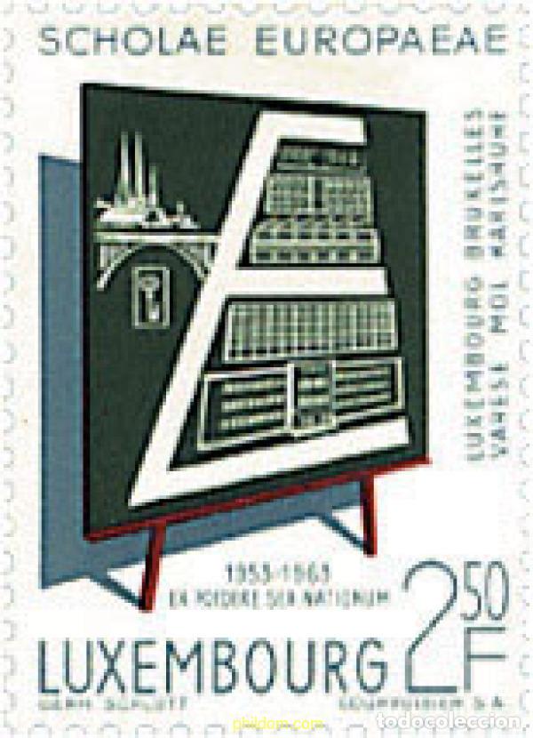 Sellos: 97320 MNH LUXEMBURGO 1963 10 ANIVERSARIO DE LAS ESCUELAS EUROPEAS