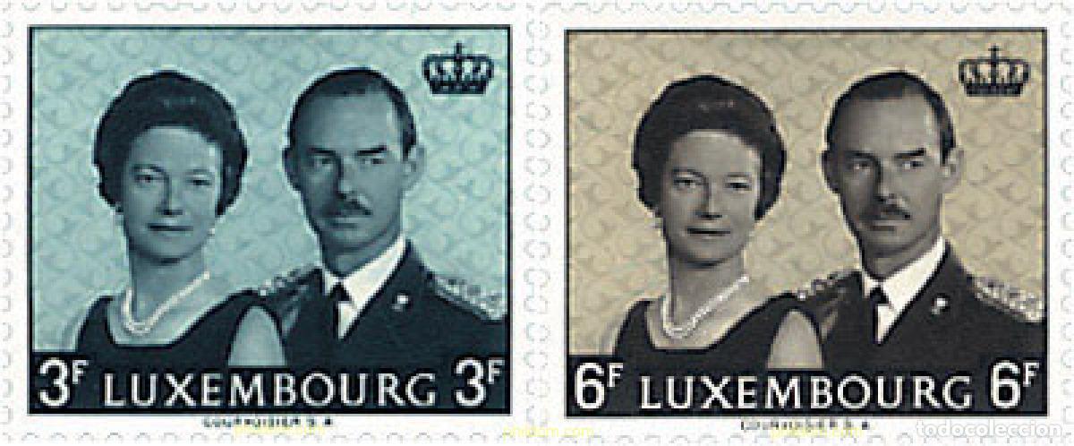 Sellos: 97334 MNH LUXEMBURGO 1964 ACCESO AL TRONO DEL GRAN DUQUE JEAN