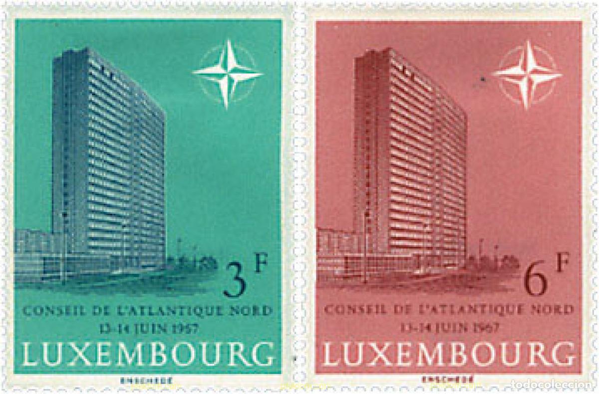 Sellos: 97399 MNH LUXEMBURGO 1967 CONSEJO DE LA OTAN EN LUXEMBURGO