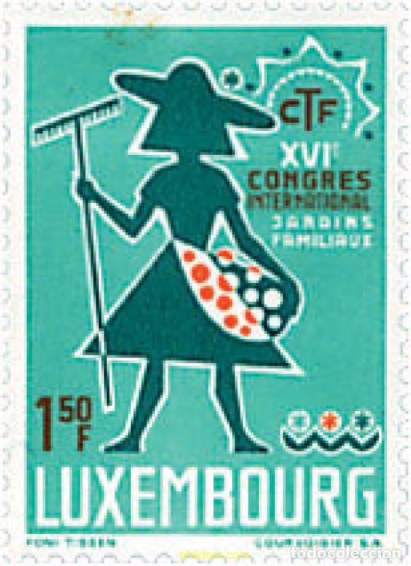 Sellos: 97403 MNH LUXEMBURGO 1967 16 CONGRESO INTERNACIONAL DE PEQUE&Ntilde;OS JARDINEROS