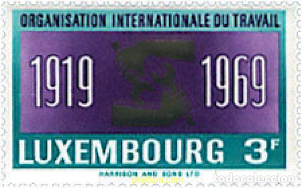 Sellos: 97418 MNH LUXEMBURGO 1969 50 ANIVERSARIO DE LA OIT (ORGANIZACION INTERNACIONAL DEL TRABAJO)