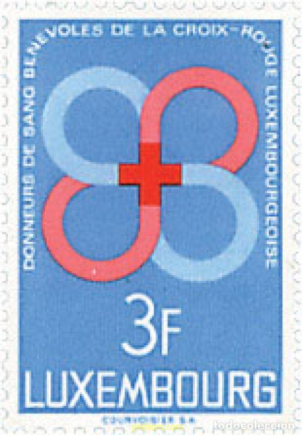 Sellos: 97415 MNH LUXEMBURGO 1968 HOMENAJE A LOS DONANTES DE SANGRE
