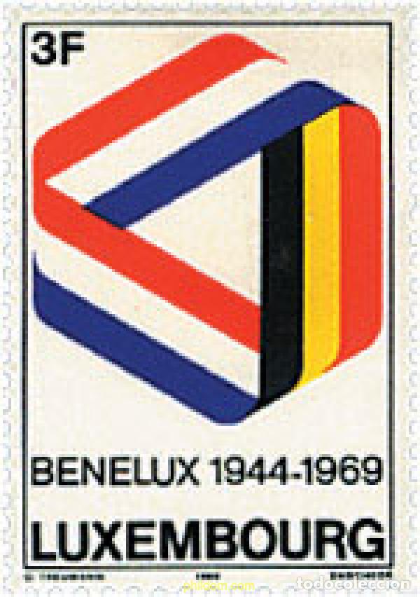 Sellos: 97422 MNH LUXEMBURGO 1969 25 ANIVERSARIO DEL BENELUX