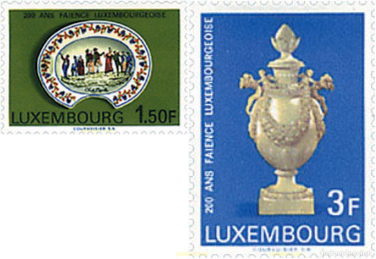 Sellos: 97400 MNH LUXEMBURGO 1967 200 A&Ntilde;OS DE CERAMICA