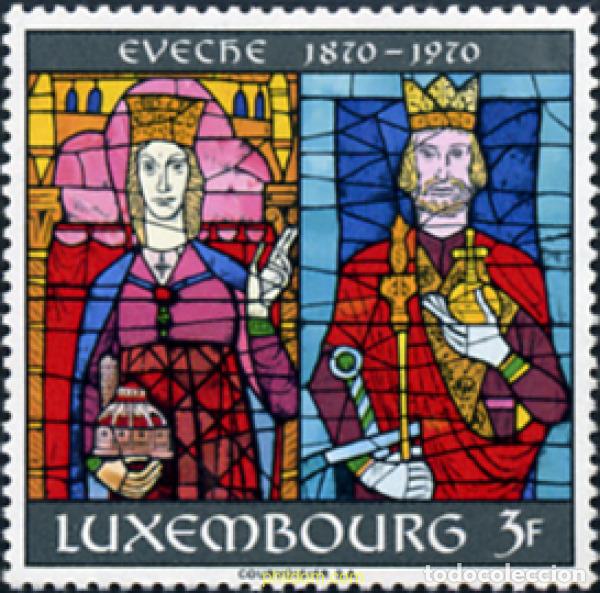 Sellos: 97429 MNH LUXEMBURGO 1970 CENTENARIO DEL OBISPADO DE LUXEMBURGO