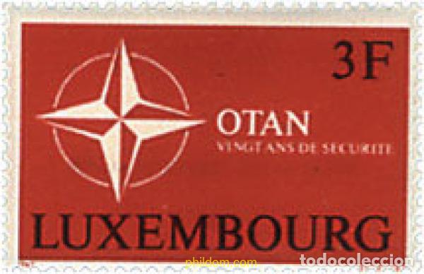 Sellos: 97423 MNH LUXEMBURGO 1969 20 ANIVERSARIO DE LA OTAN