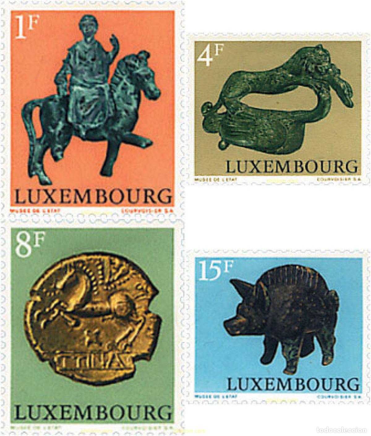 Sellos: 97469 MNH LUXEMBURGO 1973 OBJETOS DE LA COLECCION GALO-ROMANA DEL MUSEO DE LUXEMBURGO