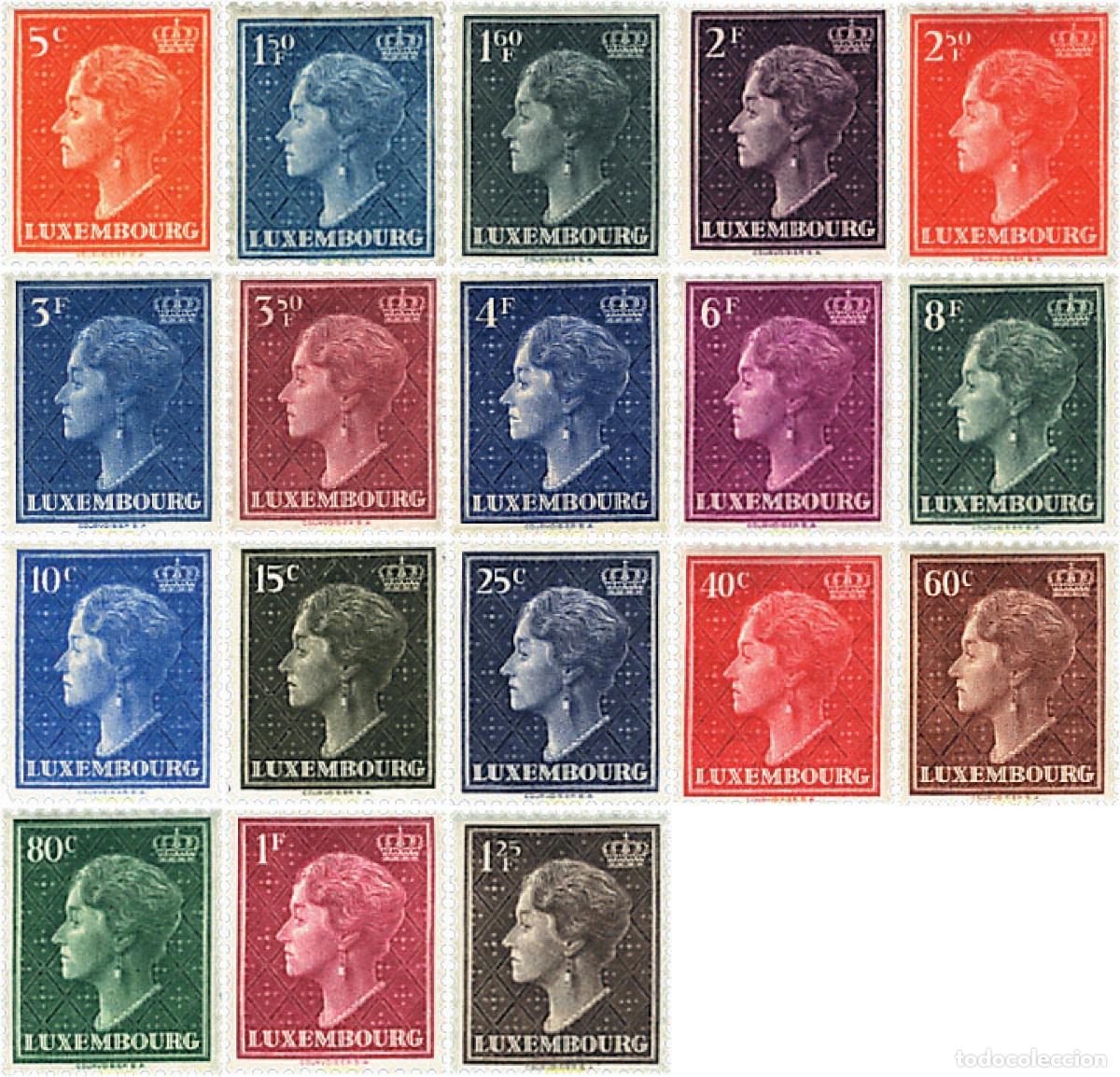 Sellos: 339410 HINGED LUXEMBURGO 1948 GRAN DUQUESA CHARLOTTE