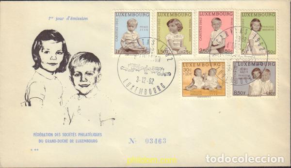 Sellos: 432476 MNH LUXEMBURGO 1962 CARITAS. PRINCESA MARGARETHA Y PRINCIPE JEAN