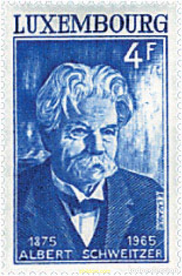 Sellos: 97496 MNH LUXEMBURGO 1975 CENTENARIO DEL NACIMIENTO DE ALBERT SCHWEITZER