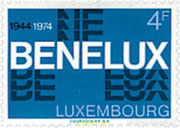 Sellos: 97499 MNH LUXEMBURGO 1974 30 ANIVERSARIO DEL BENELUX
