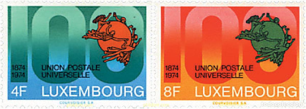 Sellos: 97483 MNH LUXEMBURGO 1974 CENTENARIO DE LA UNION POSTAL UNIVERSAL