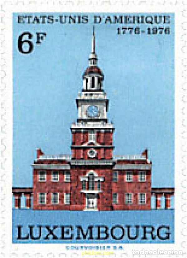 Sellos: 97509 MNH LUXEMBURGO 1976 200 ANIVERSARIO DE LA INDEPENDENCIA DE ESTADOS UNIDOS