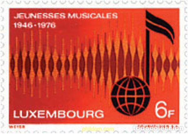 Francobolli: 97510 MNH LUXEMBURGO 1976 JUVENTUDES MUSICALES