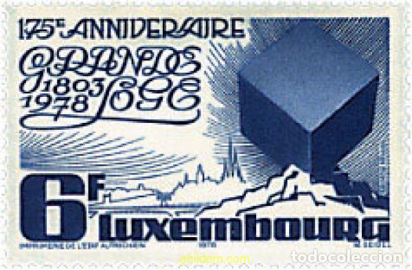 Francobolli: 97534 MNH LUXEMBURGO 1978 175 ANIVERSARIO DE LA LOGIA DE LUXEMBURGO