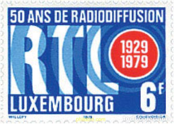 Sellos: 97547 MNH LUXEMBURGO 1979 50 ANIVERSARIO DE LA RADIO EN LUXEMBURGO