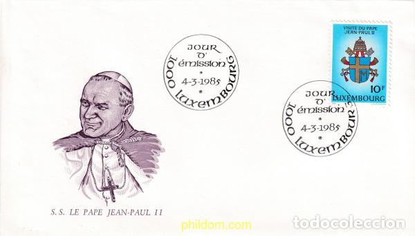 Stamps: 432581 MNH LUXEMBURGO 1985 VISITA PAPAL A LUXEMBURGO