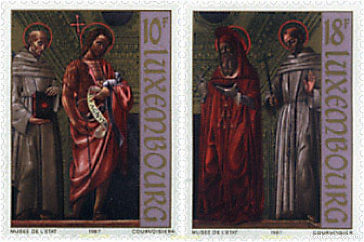 Stamps: 97640 MNH LUXEMBURGO 1987 PINTURAS ANTIGUAS