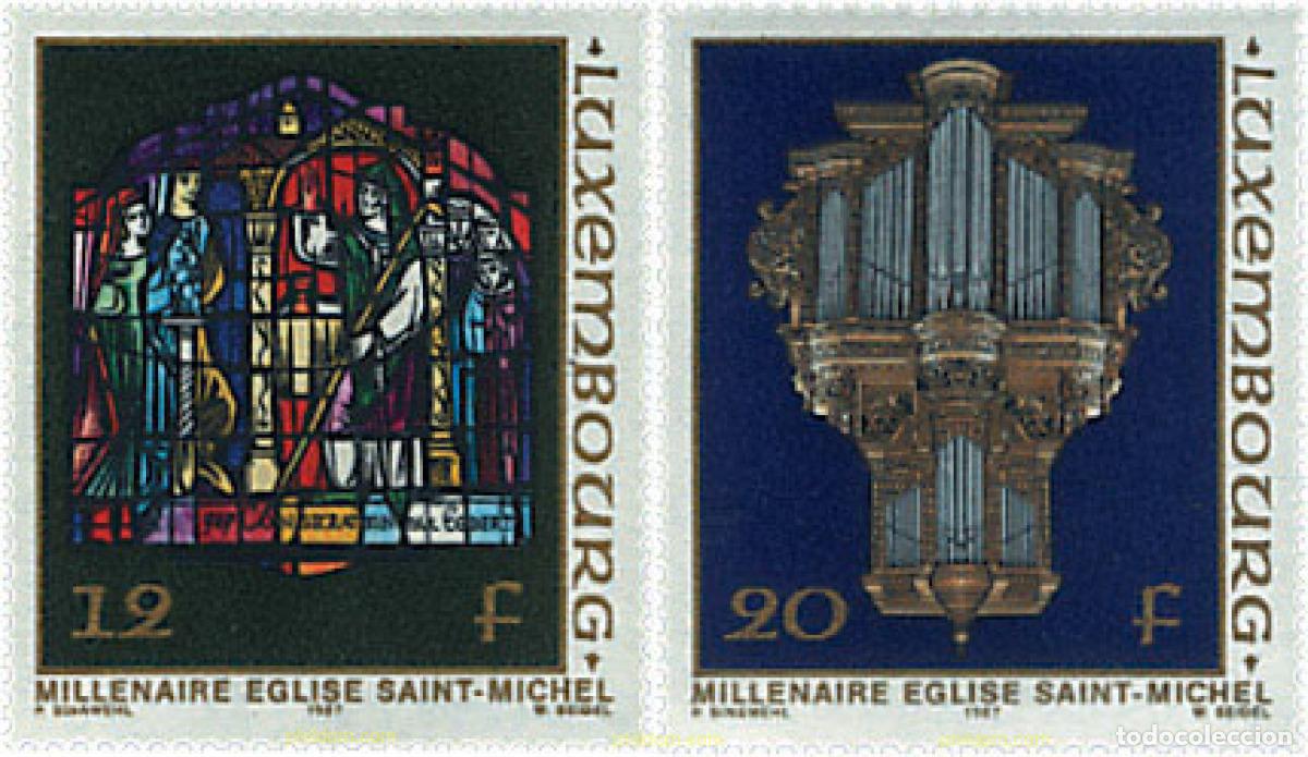Stamps: 97638 MNH LUXEMBURGO 1987 MILENARIO DE LA IGLESIA DE SAINT-MICHEL