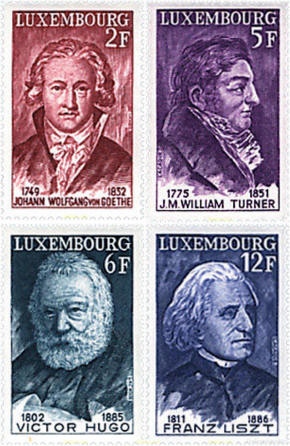 Stamps: 97514 MNH LUXEMBURGO 1977 VISITANTES CELEBRES DE LUXEMBURGO