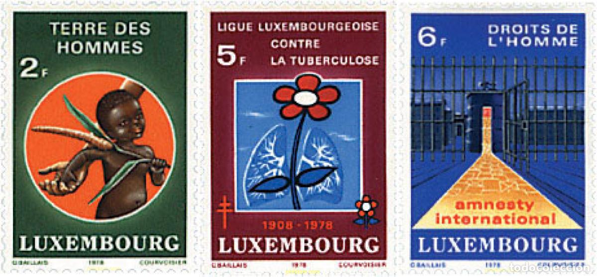 Sellos: 100054 MNH LUXEMBURGO 1978 SOLIDARIDAD 78