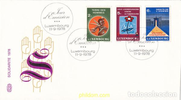 Sellos: 432558 MNH LUXEMBURGO 1978 SOLIDARIDAD 78