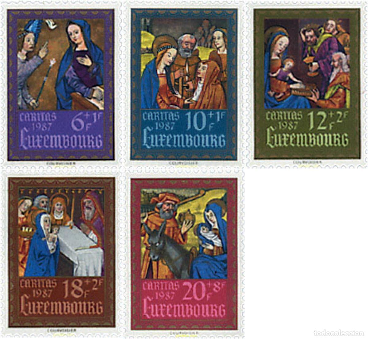 Sellos: 97645 MNH LUXEMBURGO 1987 CARITAS. GRABADOS