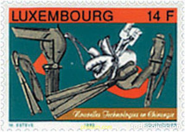 Sellos: 97708 MNH LUXEMBURGO 1993 NUEVAS TECNOLOGIAS EN CIRUJIA