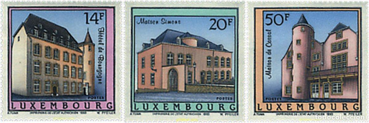 Sellos: 99543 MNH LUXEMBURGO 1993 RESIDENCIAS SE&Ntilde;ORIALES