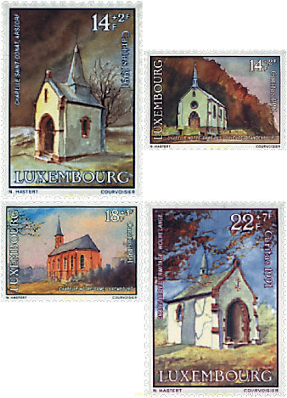 Sellos: 97688 MNH LUXEMBURGO 1991 CARITAS. CAPILLAS