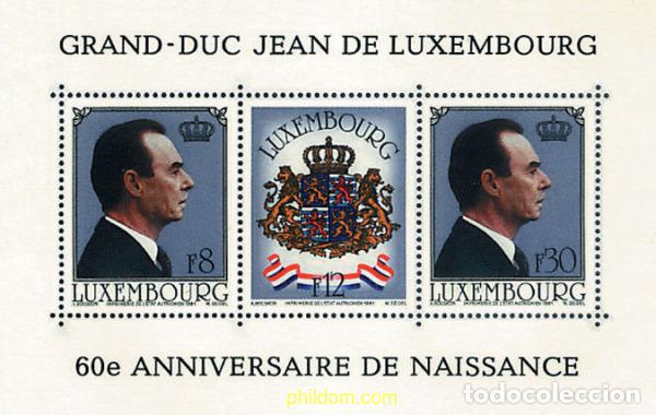 Selos: 97739 MNH LUXEMBURGO 1981 60 ANIVERSARIO DEL NACIMIENTO DEL GRAN DUQUE JEAN