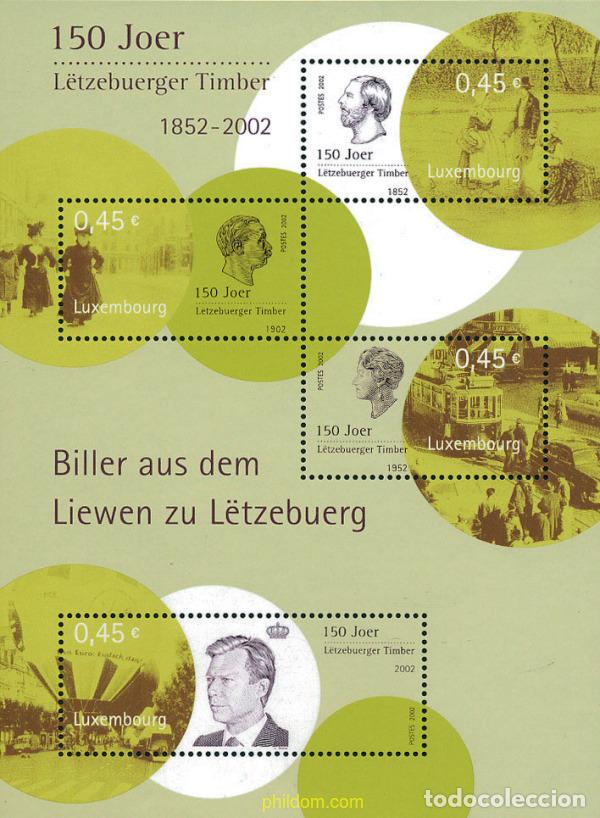 Sellos: 101676 MNH LUXEMBURGO 2002 150 ANIVERSARIO DEL SELLO