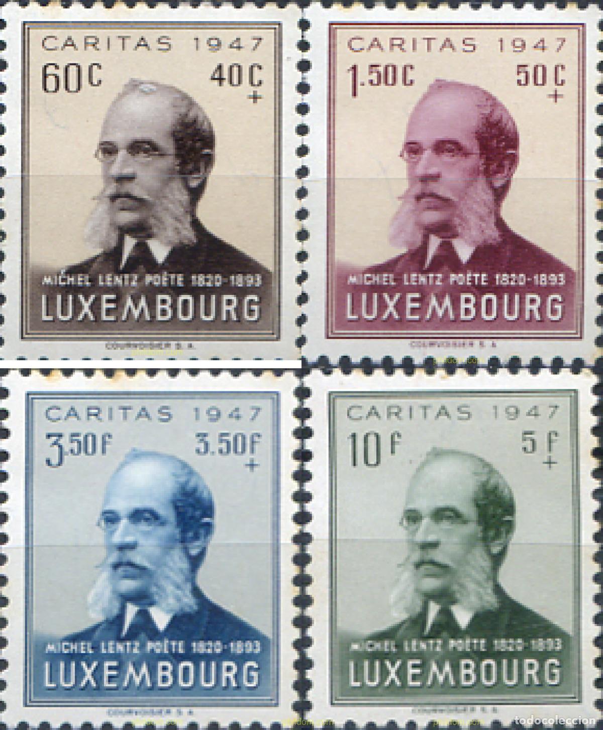 Stamps: 119345 MNH LUXEMBURGO 1947 PRO OBRAS SOCIALES