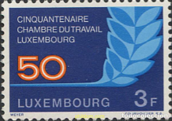 Stamps: 119378 MNH LUXEMBURGO 1973 50 ANIVERSARIO DE LA CAMARA DE TRABAJO
