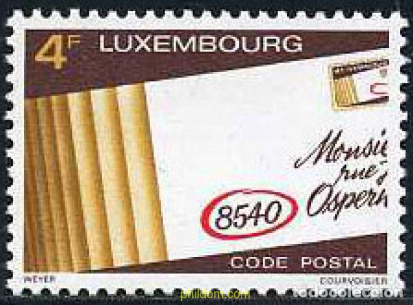 Sellos: 119427 MNH LUXEMBURGO 1980 EL CODIGO POSTAL